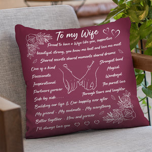 Ensemble, c'est mieux maintenant et pour toujours ! Coussin personnalisé pour couple ! Cadeau pour mari et femme, anniversaire