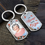Custom Photo Carry You With Me Until I See You Again - Memorial Personalized Custom Keychain - Sympathy Gift For Mom, Grandma