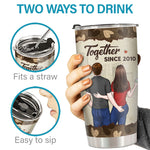 Congrats On Being My Husband - Couple Personalized Custom Tumbler - Gift For Husband Wife, Anniversary