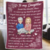 Daughters Are Like Flowers - Family Personalized Custom Blanket - Birthday Gift From Mom