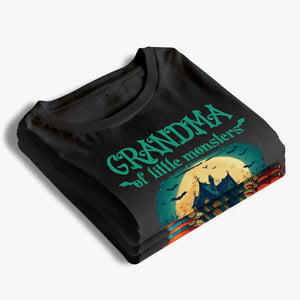 Grandma Of Little Monsters - Family Personalized Custom Unisex T-shirt, Hoodie, Sweatshirt - Halloween Gift For Grandma