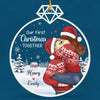 Our First Christmas Together - Couple Personalized Custom Ornament - Acrylic Custom Shaped - Christmas Gift For Husband Wife, Anniversary