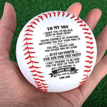 Just Go Forth And Aim For The Skies - Family Baseball - Gift For Son From Dad