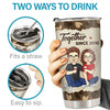 The One I Want To Annoy - Couple Personalized Custom Tumbler - Gift For Husband Wife, Anniversary