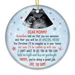 Custom Photo You Will Be An Amazing Mother - Family Personalized Custom Ornament - Ceramic Round Shaped - Christmas Gift For First Mom