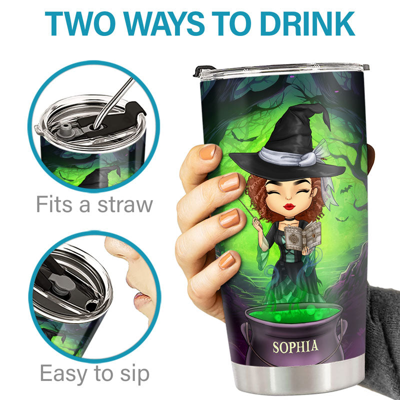 I'm Not Sugar And Spice - Personalized Custom Witch Tumbler - Halloween Gift For Witches, Yourself