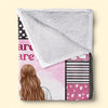 I Am So Lucky Cause I Have You - Bestie Personalized Custom Blanket - Gift For Best Friends, BFF, Sisters