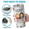 Our Laughs Are Limitless & Our Friendship Is Endless - Bestie Personalized Custom Tumbler - Christmas Gift For Best Friends, BFF, Sisters