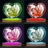 Custom Photo You're My Favorite Flavor - Couple Personalized Custom Heart Shaped 3D LED Light - Gift For Husband Wife, Anniversary