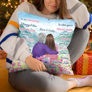 Ma douce fille - Coussin personnalisé pour la famille - Cadeau d'anniversaire de maman