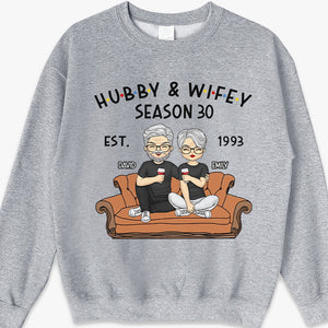 Hubby & Wifey - Couple Personalized Custom Unisex T-shirt, Hoodie, Sweatshirt - Christmas Gift For Husband Wife, Anniversary