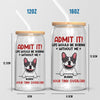 Without You, There's No Life - Dog & Cat Personalized Custom Glass Cup, Iced Coffee Cup - Gift For Pet Owners, Pet Lovers