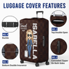 Personalized Custom Luggage Cover - Gift For Traveling Lovers, Travel Essentials For Women, Luggage Covers For Suitcase, Vacation Must Haves, Travel Gifts For Women, Honeymoon Essentials