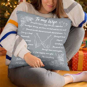 Ensemble, c'est mieux maintenant et pour toujours ! Coussin personnalisé pour couple ! Cadeau pour mari et femme, anniversaire