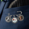 Custom Photo I'm Always With You - Memorial Personalized Custom Round Shaped Lapel Pin, Brooch - Sympathy Gift For Family Members