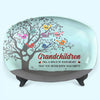 Grandchildren Fill A Space In Your Heart - Family Personalized Custom Platter - Birthday Gift For Grandma