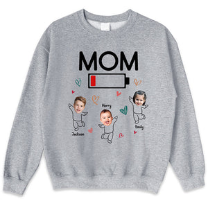 T-shirt, sweat à capuche et sweat-shirt unisexe personnalisé avec photo « Maman a besoin d'une sieste » – Cadeau d'anniversaire pour maman