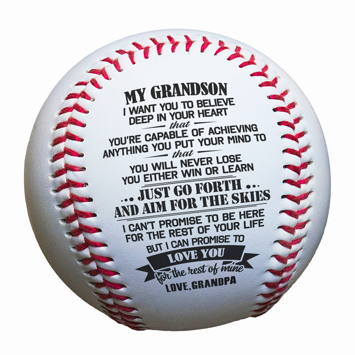 I Can Promise To Love You For The Rest Of Mine - Family Baseball - Gift For Grandson From Grandpa