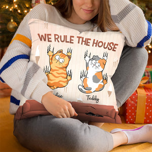 La vie est meilleure sur le canapé - Coussin personnalisé pour chat - Cadeau de Noël pour les propriétaires et les amoureux des animaux