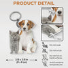 Custom Photo My Furry Friend Is My Holiday Cheer - Dog & Cat Personalized Custom Shaped Acrylic Keychain - Gift For Pet Owners, Pet Lovers