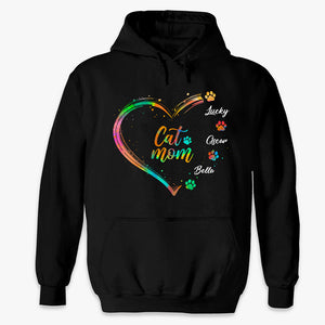 Fur Mom With Love - Dog & Cat Personalized Custom Unisex T-shirt, Hoodie, Sweatshirt - Gift For Pet Owners, Pet Lovers