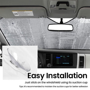 Custom Auto Windshield Sunshade Cover, Car Window Protector - Personalized Birthday Gifts For Dog Cat Lovers, Dog Dad And Mom, Cat Owners  - Cat's Trip
