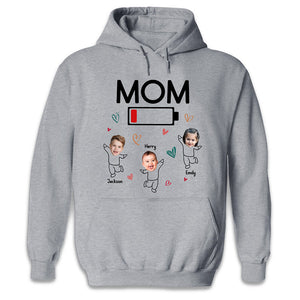 T-shirt, sweat à capuche et sweat-shirt unisexe personnalisé avec photo « Maman a besoin d'une sieste » – Cadeau d'anniversaire pour maman