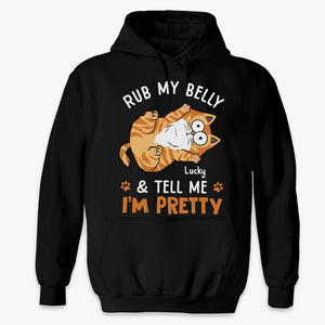 You Can Rub My Belly - Cat Personalized Custom Unisex T-shirt, Hoodie, Sweatshirt - Gift For Pet Owners, Pet Lovers