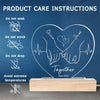 Annoying Each Other - Couple Personalized Custom Heart Shaped 3D LED Light - Gift For Husband Wife, Anniversary