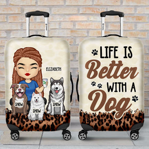 Just A Girl Who Loves Dogs - Personalized Luggage Cover
