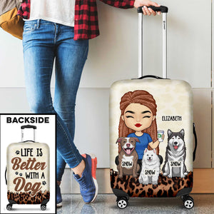 Just A Girl Who Loves Dogs - Personalized Luggage Cover