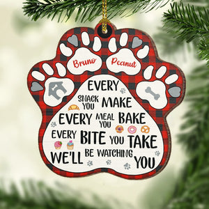 We'll Be Watching You - Personalized Shaped Ornament.