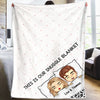 The Best Snuggle Blanket - Couple Personalized Custom Blanket - Gift For Husband Wife, Anniversary