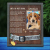 Jusqu'à notre prochaine rencontre - Plaque commémorative personnalisée pour la perte d'un animal de compagnie, cadre pour collier - Télécharger une image, cadeau de condoléances, cadeau pour les propriétaires d'animaux et les amoureux des animaux