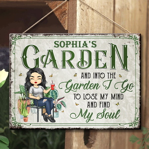 Came To Garden & Whispered To The Plants - Garden Personalized Custom Metal Sign - Gift For Gardening Lovers