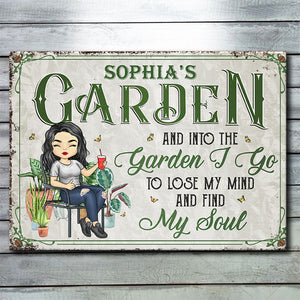 Came To Garden & Whispered To The Plants - Garden Personalized Custom Metal Sign - Gift For Gardening Lovers