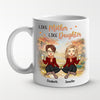 Mother & Daughter Forever Linked Together - Family Personalized Custom Mug - Mother's Day, Birthday Gift For Mom From Daughter