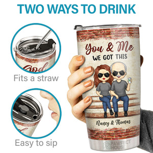 You & Me - Annoying Each Other For Decades & Still Going Strong - Couple Personalized Custom Tumbler - Gift For Husband Wife, Anniversary