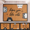 Hope You Like Our Cute Cats - Cat Personalized Custom Decorative Mat - Gift For Pet Owners, Pet Lovers