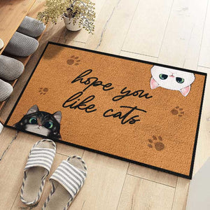 Hope You Like Our Cute Cats - Cat Personalized Custom Decorative Mat - Gift For Pet Owners, Pet Lovers