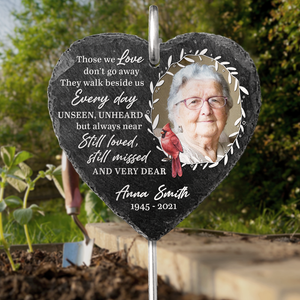 Still Loved, Still Missed - Memorial Personalized Memorial Garden Slate & Hook, Cemetery Decorations for Grave, Headstones for Graves for Humans, Sympathy Gifts, Memorial Stones