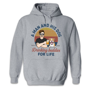Human & Dogs, Drinking Buddies For Life - Dog Personalized Custom Unisex T-shirt, Hoodie, Sweatshirt - Gift For Pet Owners, Pet Lovers