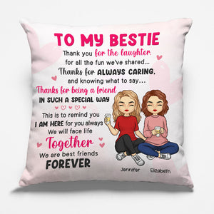 Thank You For All The Fun - Bestie Personalized Custom Pillow - Gift For Best Friends, BFF, Sisters