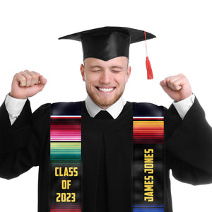 I'm Proud To Be A New Graduate - Personalized Custom Graduation Stole - Upload Image, Graduation Gift