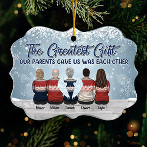 Brothers & Sisters Are Never Apart - Family Personalized Custom Ornament - Acrylic Benelux Shaped - New Arrival Christmas Gift For Siblings, Brothers, Sisters