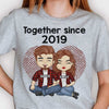 Together Since 2019 - Anniversary Gifts, Gift For Couples, Husband Wife, Personalized Unisex T-shirt, Hoodie