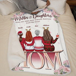 To Us, You Are The World - Family Personalized Custom Blanket - Christmas Gift For Mother From Daughter
