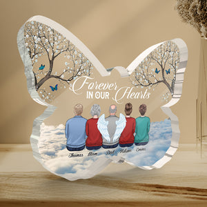 I Am Always With You - Memorial Personalized Custom Butterfly Shaped Acrylic Plaque - Sympathy Gift, Gift For Family Members