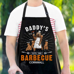 Daddy's Barbecue Grill - Gift For Dad, Grandpa - Personalized Apron