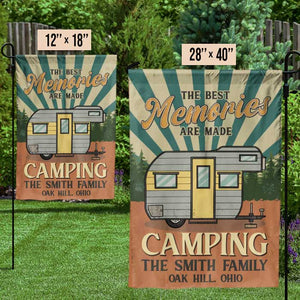 The Best Memories Are Made Camping - Personalized Camping Flag.